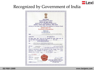 Recognized by Government of India 