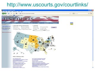 http://www.uscourts.gov/courtlinks/ 