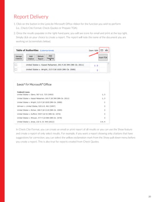 Hiberno Lexis Examples Lexis for Microsoft Office Getting Started Guide | PDF