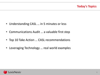 Cornerstones of CASL Compliance | PPT