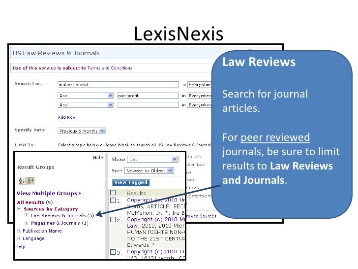 LexisNexis performing legal research