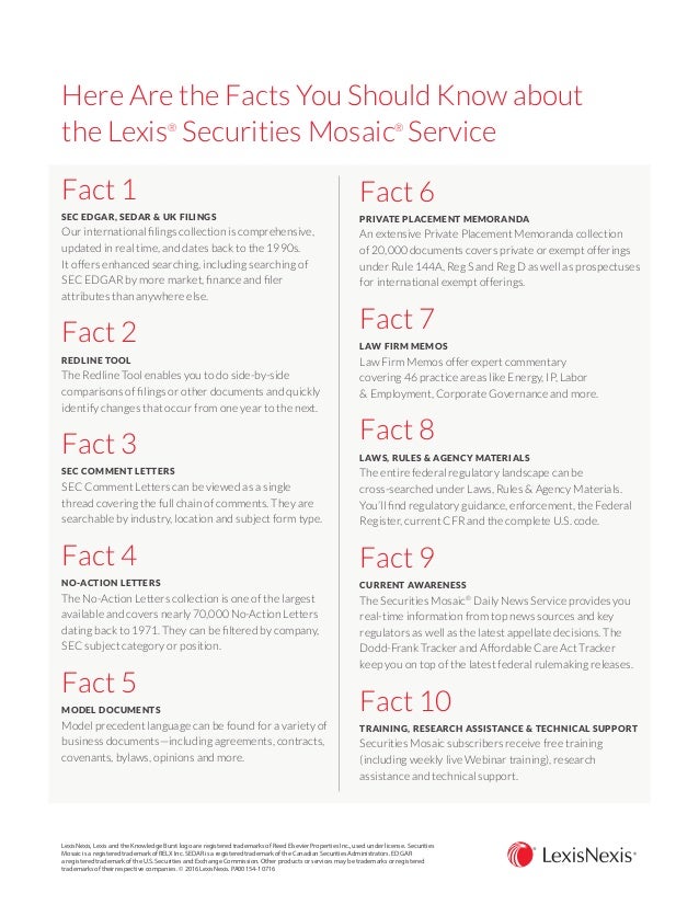 securities mosaic securities mosaic