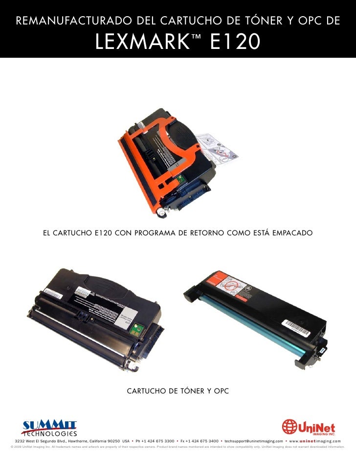 Manual de Recarga Lexmark E120 Espanhol.