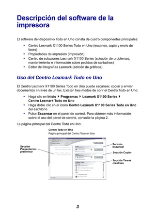 Lexmark x1100 series user's guide