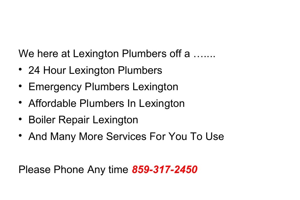 Lexington Plumbers 8593172450 Plumbers In Lexington,Ky