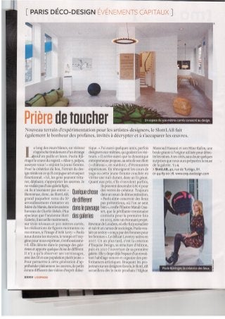 L'express du 14.11 2012 @slottLAB - Paris Déco-Design