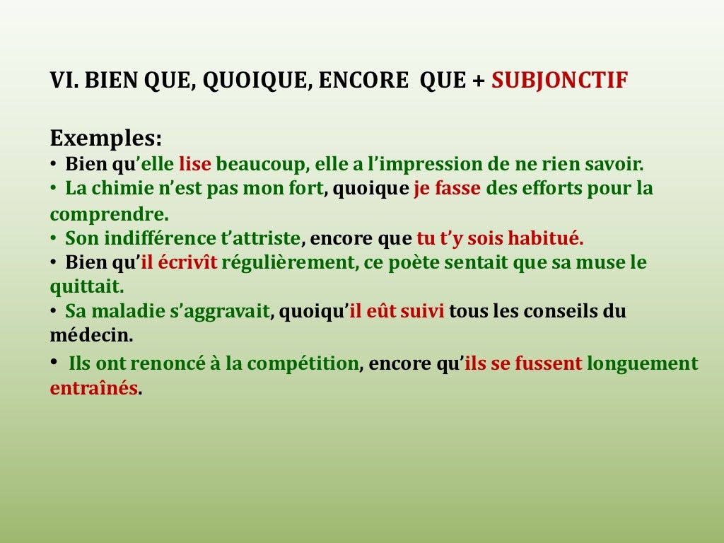 L'expression de l'opposition et de la concession