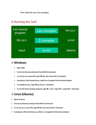 Lex tool manual | DOC