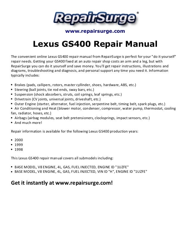 1998 lexus gs 400 reviews