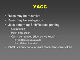 LEX & YACC TOOL | PPTX
