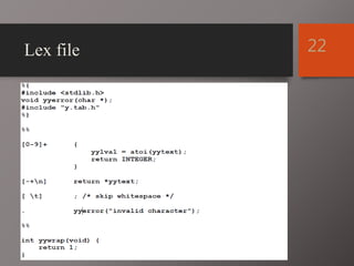 Lex file 22
 