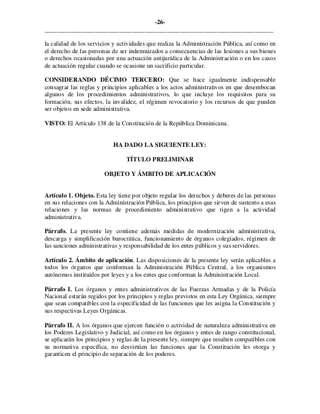 Ley 107 13
