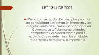 Ley 1314 de 2009 PDF | PDF