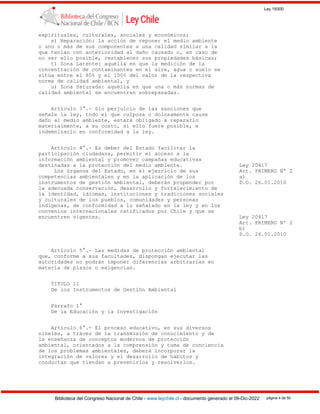 Ley 19300
Biblioteca del Congreso Nacional de Chile - www.leychile.cl - documento generado el 09-Dic-2022 página 4 de 50
e...