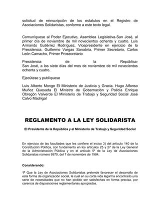 Ley 6970 asociaciones solidaristas Slide 19