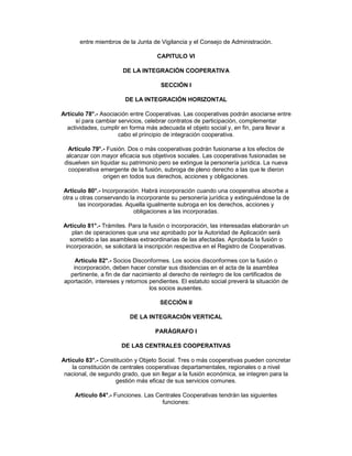 Ley De Cooperativas 438 94