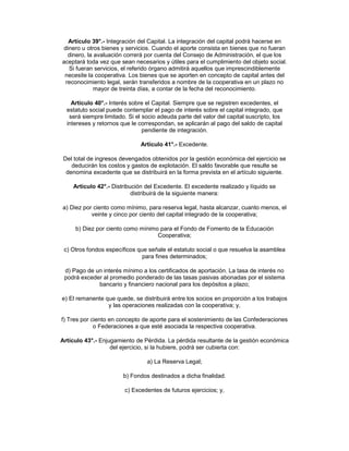 Ley De Cooperativas 438 94