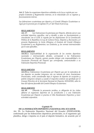 LEY DE EDUCACION FISICA