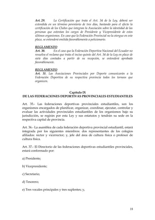 LEY DE EDUCACION FISICA