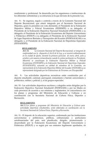 LEY DE EDUCACION FISICA