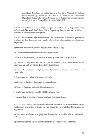 LEY DE EDUCACION FISICA