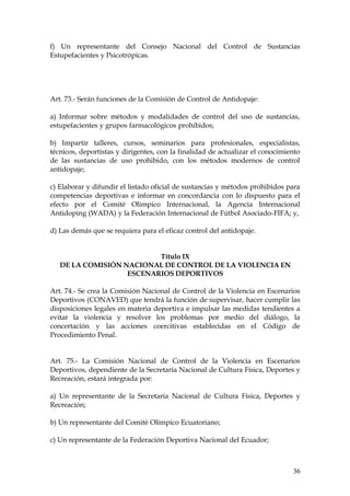 LEY DE EDUCACION FISICA