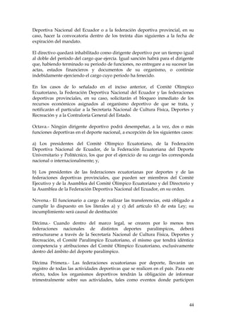 LEY DE EDUCACION FISICA