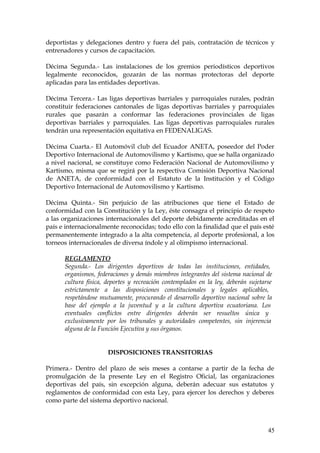 LEY DE EDUCACION FISICA