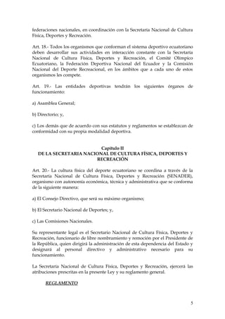 LEY DE EDUCACION FISICA