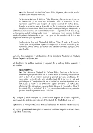 LEY DE EDUCACION FISICA