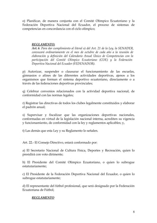 LEY DE EDUCACION FISICA