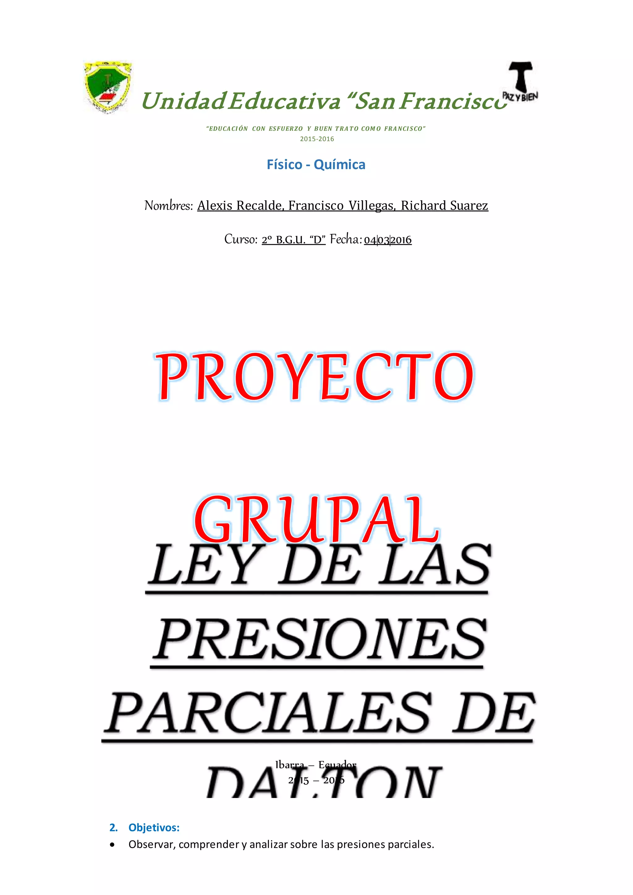 Ley delaspresionesparcialesdedalton PDF