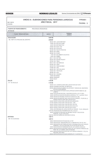 605626 NORMAS LEGALES Viernes 2 de diciembre de 2016 / El Peruano
 