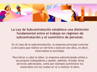 Ley de Subcontratación