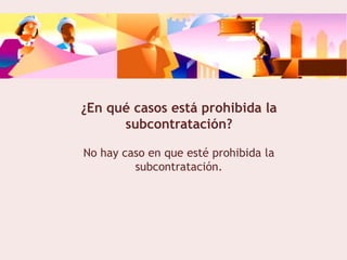 Ley de Subcontratación