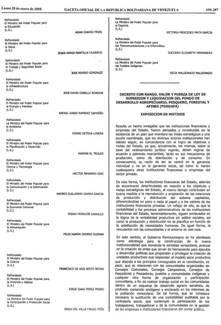 Ley De SupresióN Y LiquidacióN Del Fondo De Desarrollo Agropecuario, Pesquero, Forestal Y Afines (Fondafa