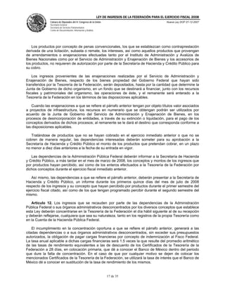 Ley Federal De Ingresos 2008