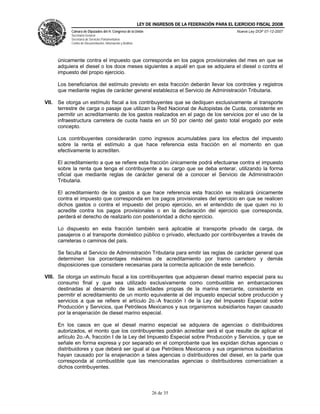 Ley Federal De Ingresos 2008