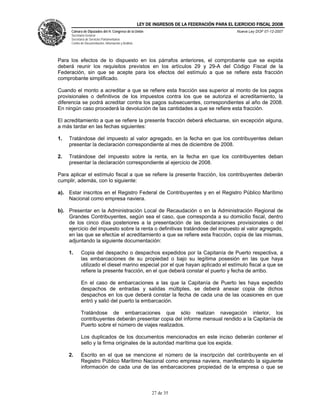 Ley Federal De Ingresos 2008