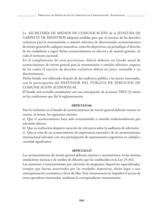 Anteproyecto de ley de radiodifusión