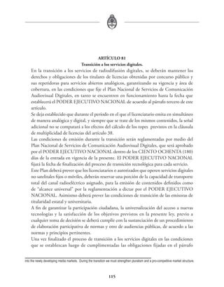 Anteproyecto de ley de radiodifusión