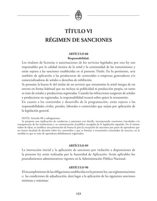 Anteproyecto de ley de radiodifusión