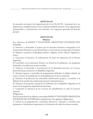 Anteproyecto de ley de radiodifusión