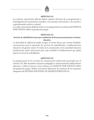 Anteproyecto de ley de radiodifusión