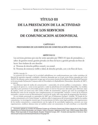 Anteproyecto de ley de radiodifusión