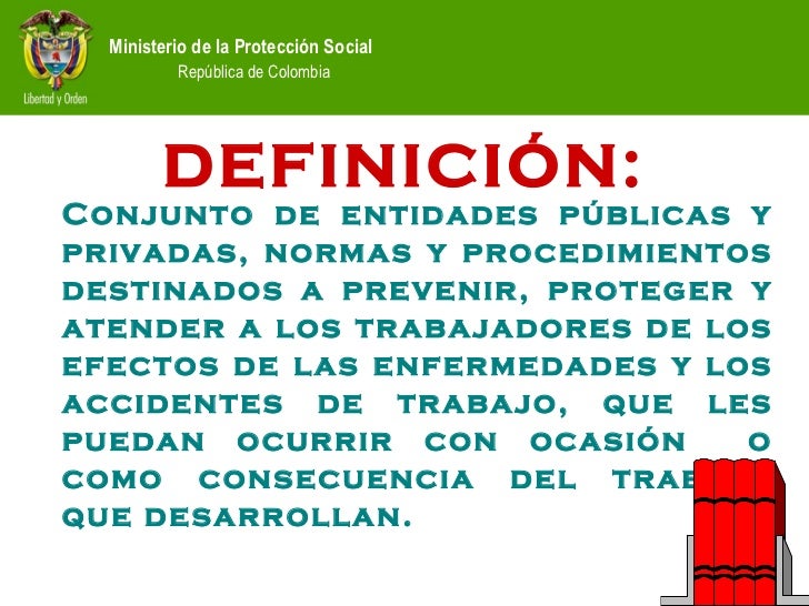 Resultado de imagen para LEY 100 SALUD OCUPACIONAL