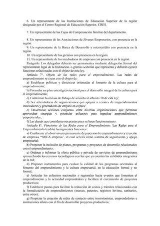 Ley 1014 De 2006 Emprenderismo