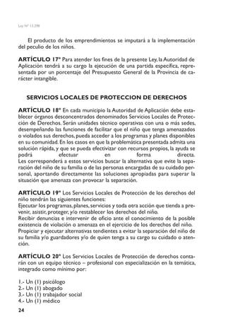 Ley13298 de la promoción y protección integral de los derechos de los ...