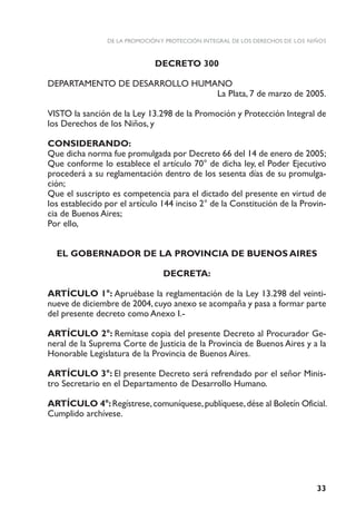 Ley13298 de la promoción y protección integral de los derechos de los ...