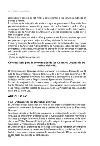 Ley13298 de la promoción y protección integral de los derechos de los ...